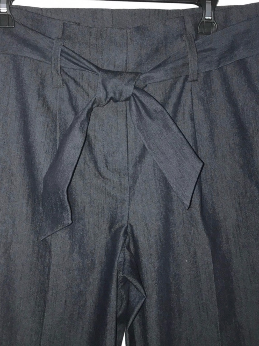 The Limited Navy Paperbag Tie-Waist Pants